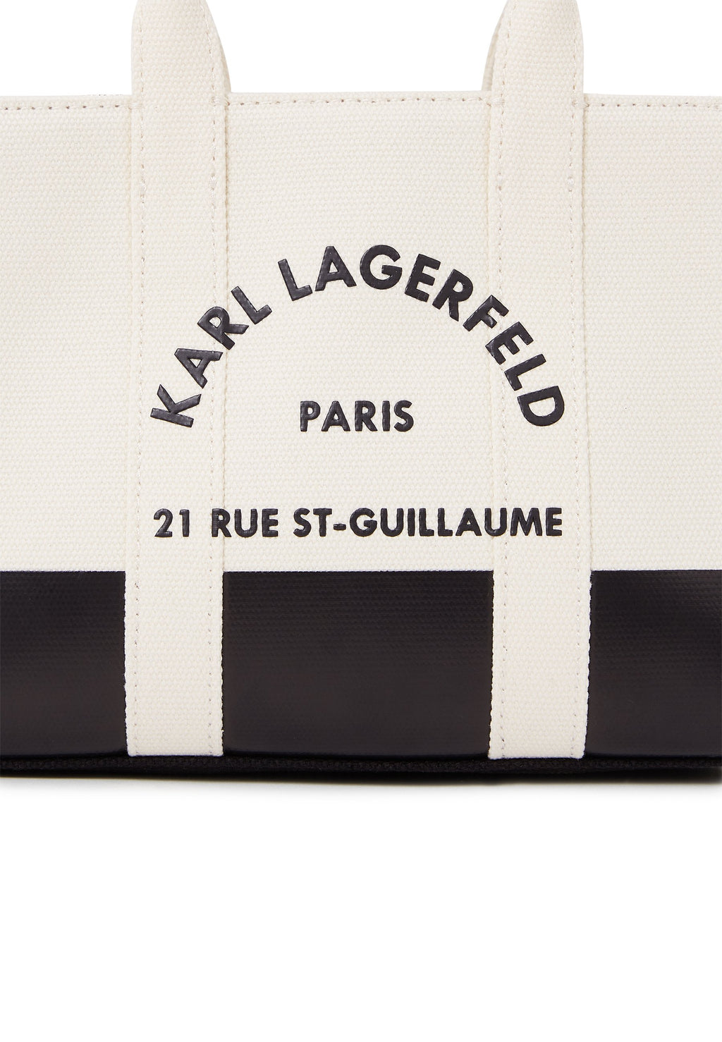SAC CABAS CARRÉ - Sac à main - blanc/noir