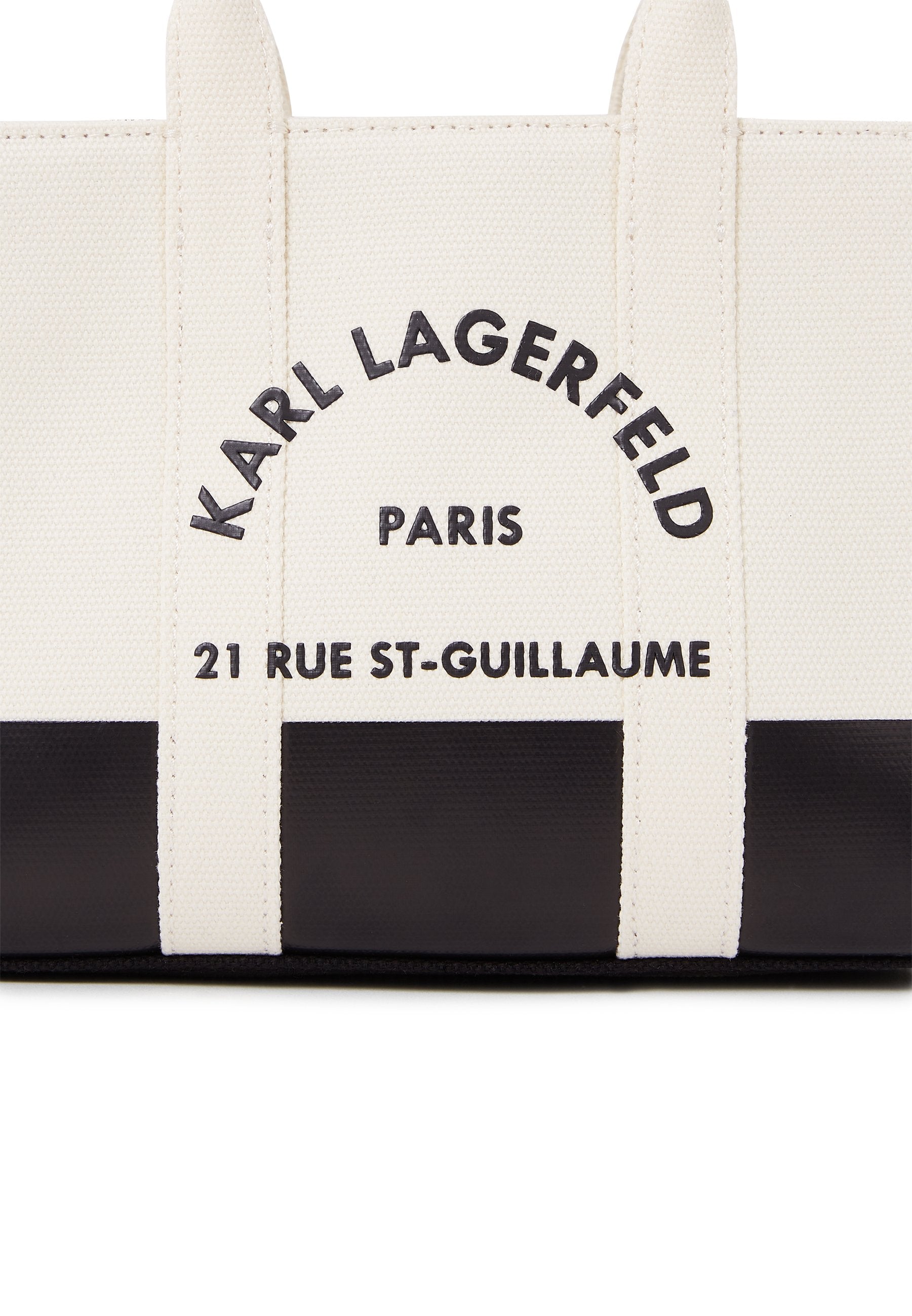 SAC CABAS CARRÉ - Sac à main - blanc/noir