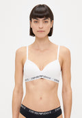 PADDED TRIANGLE BRA - Triangle bra - white