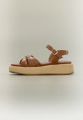 ERIKA - Sandals - tobacco