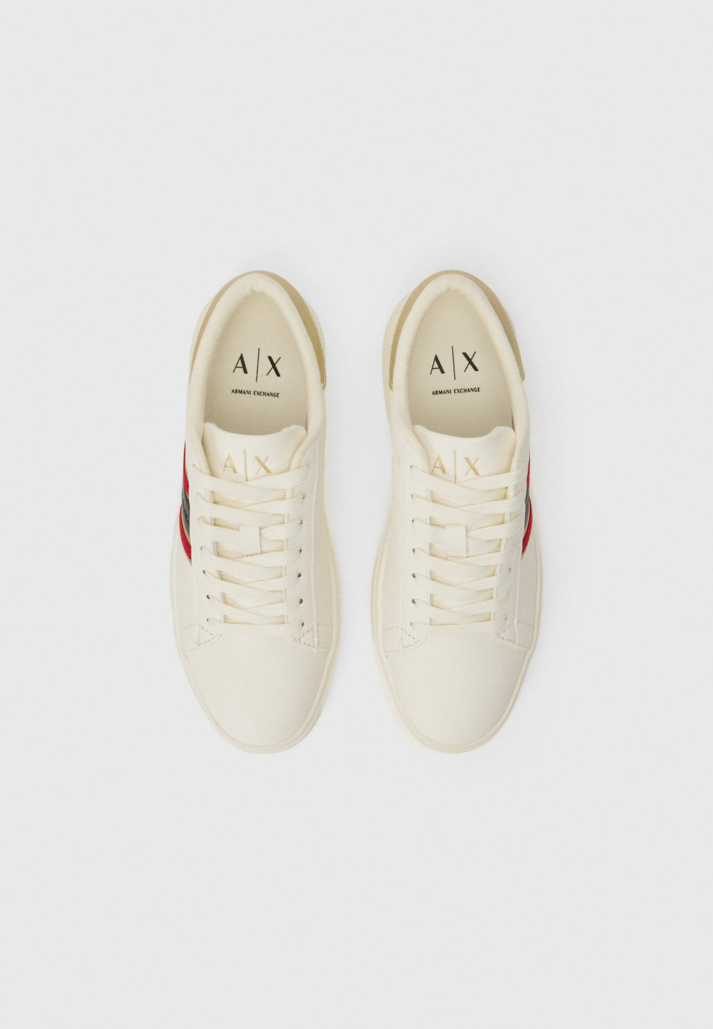 Trainers - off-white+pale gold