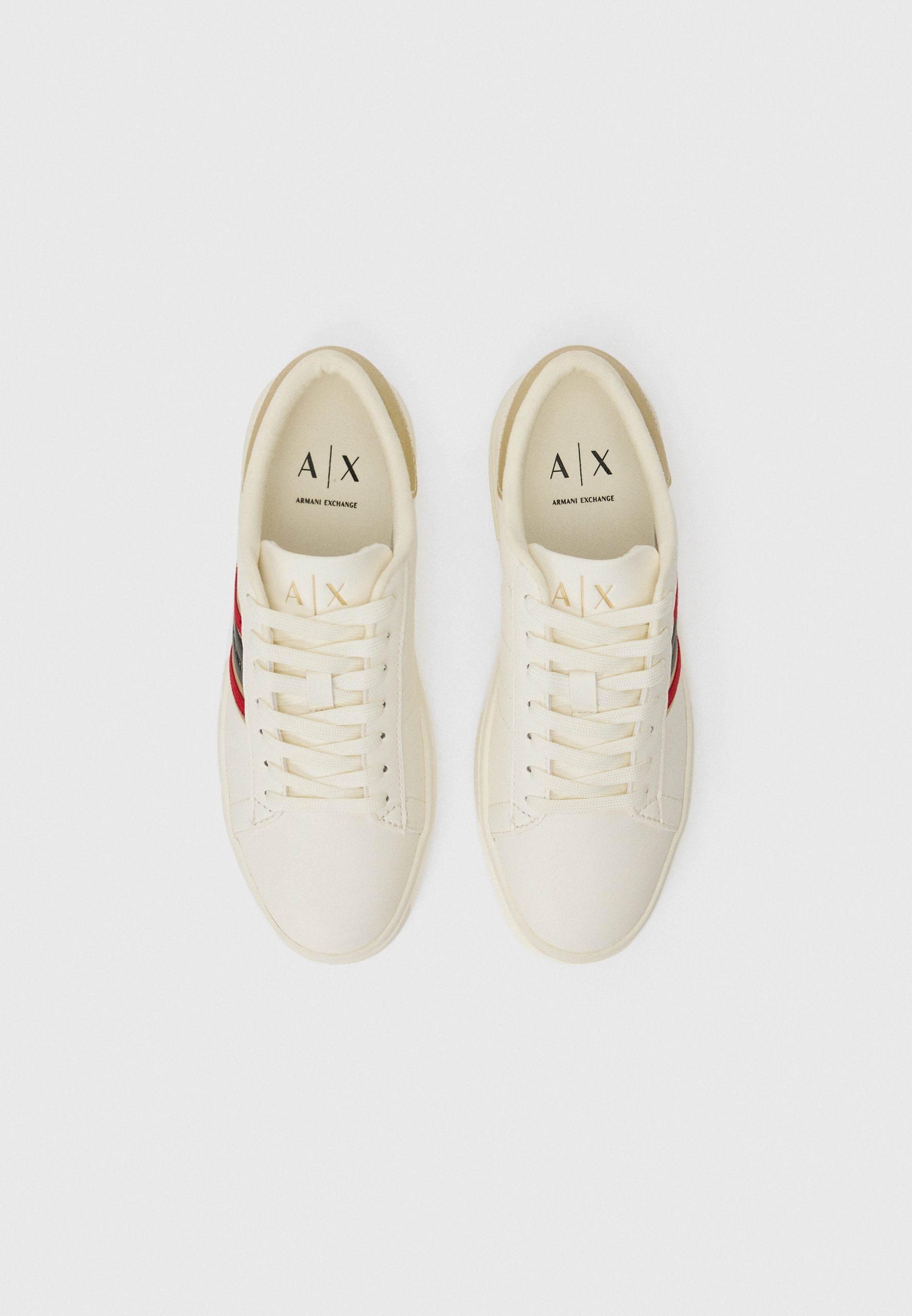 Trainers - off-white+pale gold