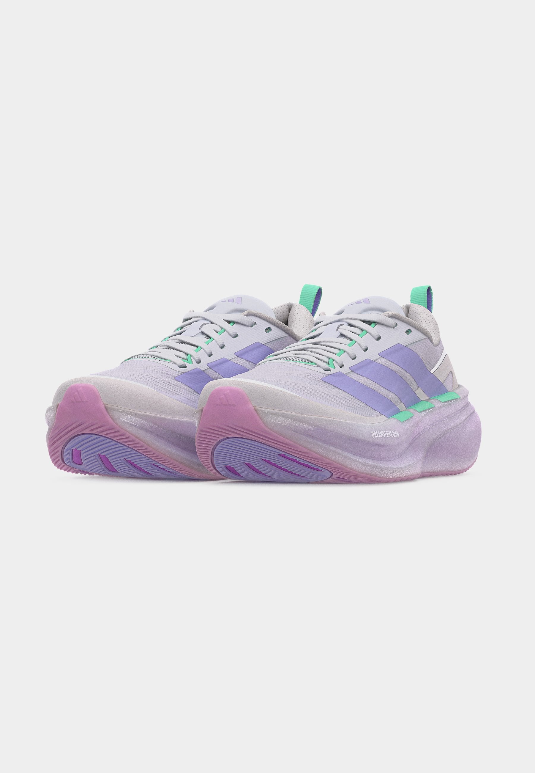 SUPERNOVA GLIDE W - Road running shoes - dash grey/glow purple/pulse mint