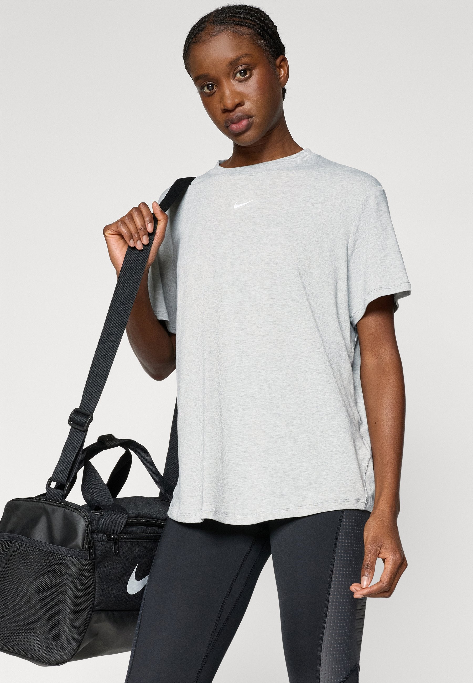 ONE RELAXED - Sports T-shirt - smoke grey/heather/white