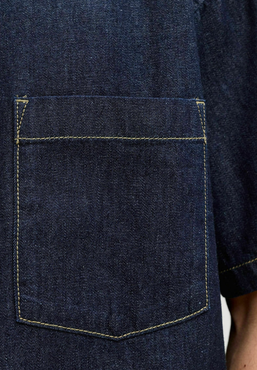Denim Cropped Fit - Shirt - blue denim
