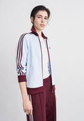 CLASSIC TT - Zip-up sweatshirt - crystal sky/maroon