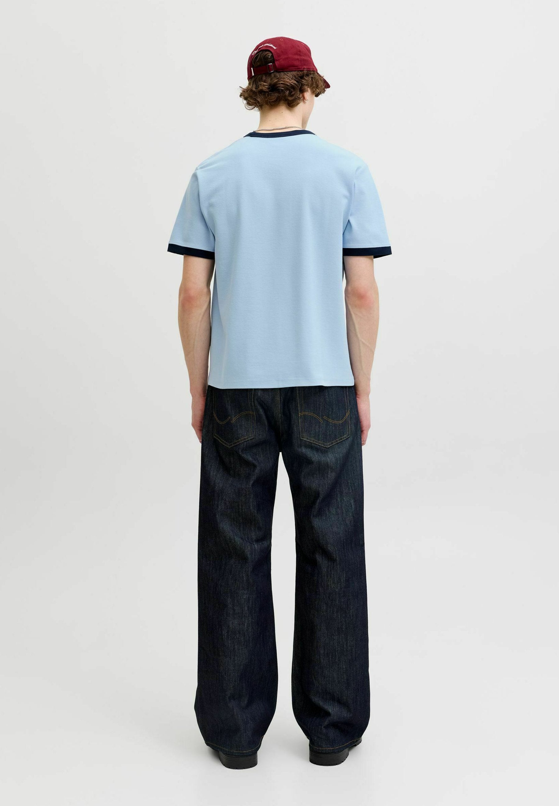 Colour block - Basic T-shirt - cashmere blue