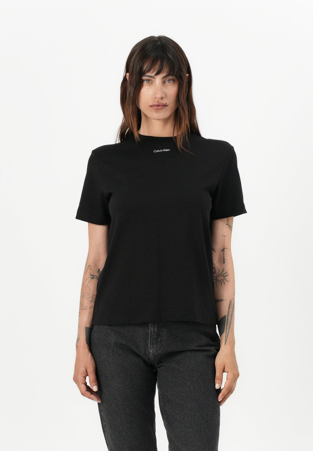 CLASSIC LOGO TEE - Basic T-shirt - black