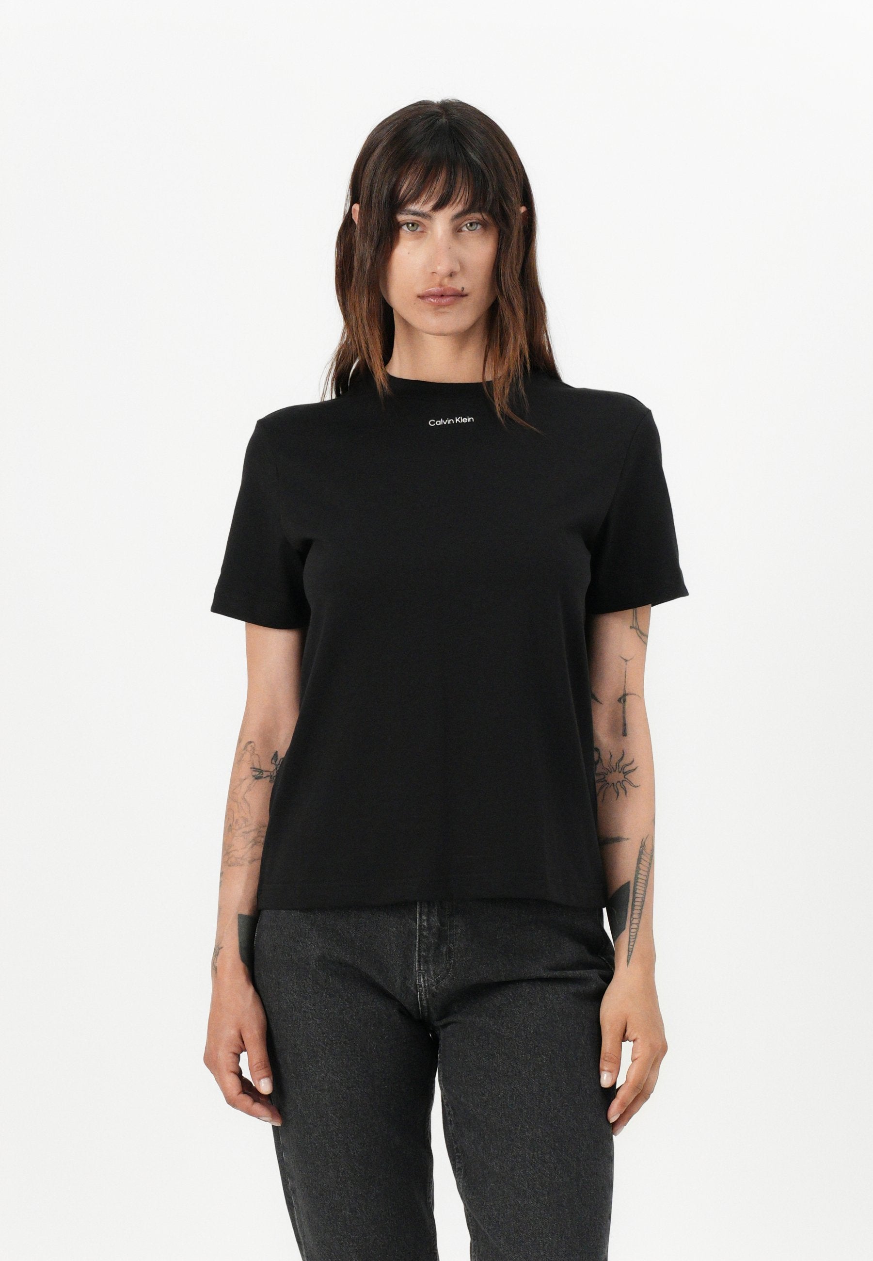 CLASSIC LOGO TEE - Basic T-shirt - black