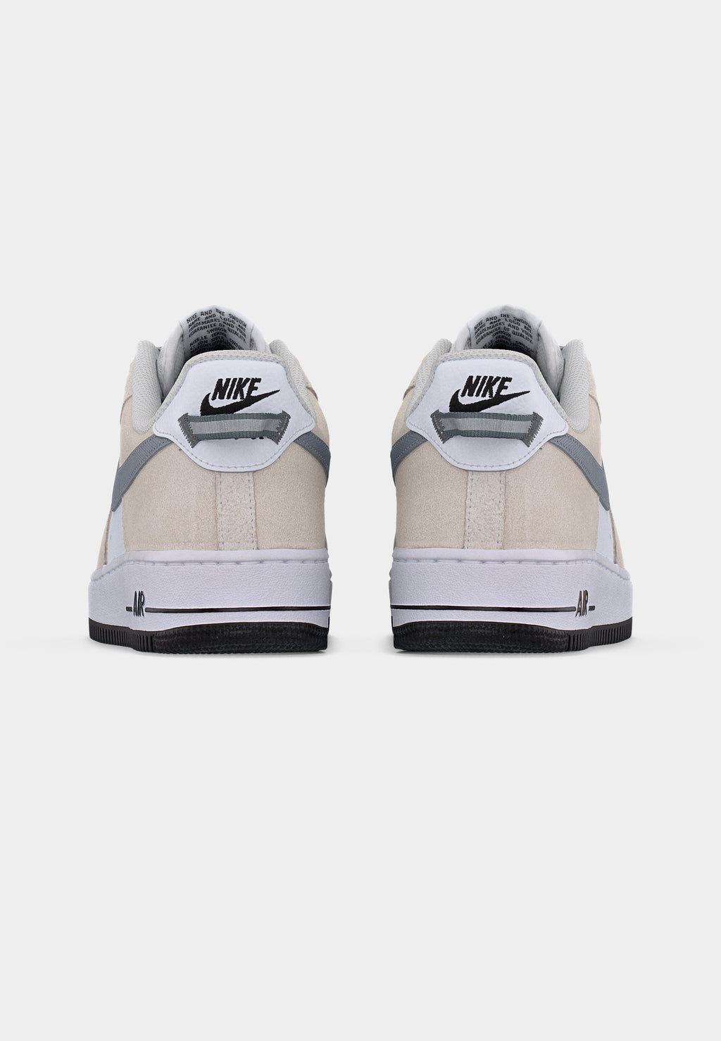 AIR FORCE 1 07 LV8 UNISEX - Baskets - blanc/gris froid métallisé/noir/gris froid/blanc sommet