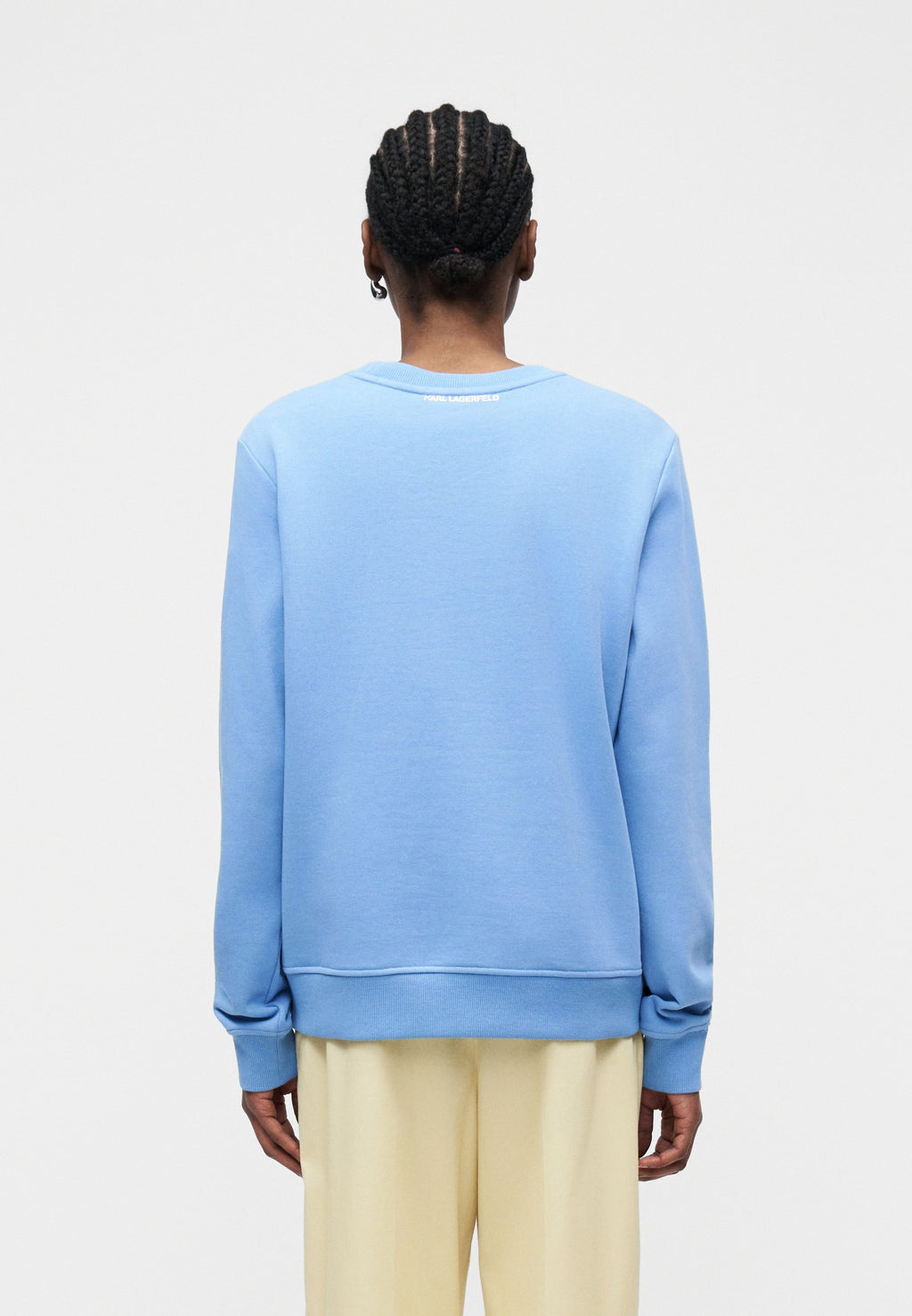 ROPE LOGO - Sweatshirt - silver-coloured lake blue