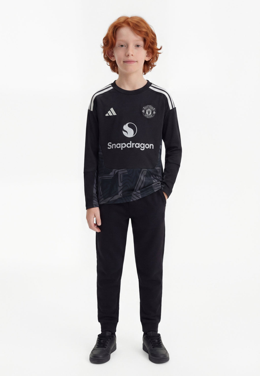 MANCHESTER UNITED 26/27 LONGSLEEVE UNISEX - Club wear - black
