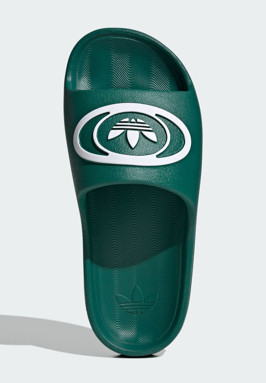 ADILETTE 00S UNISEX - Terlik - koyu yeşil/beyaz/yok