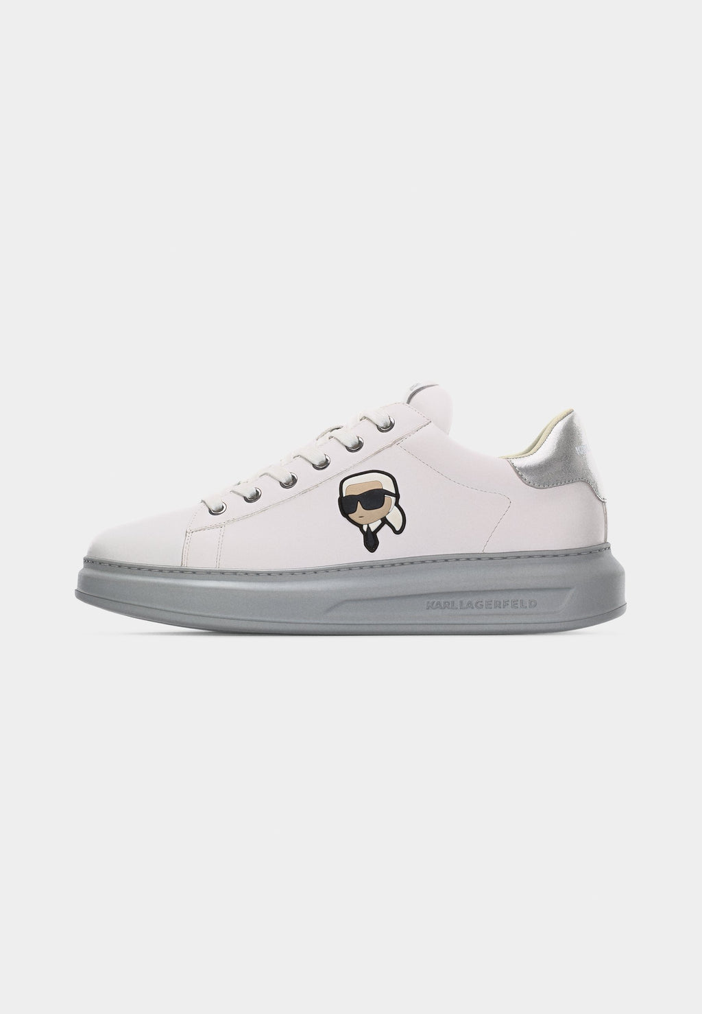 KAPRI MENS LACE - Trainers - white/silver-coloured