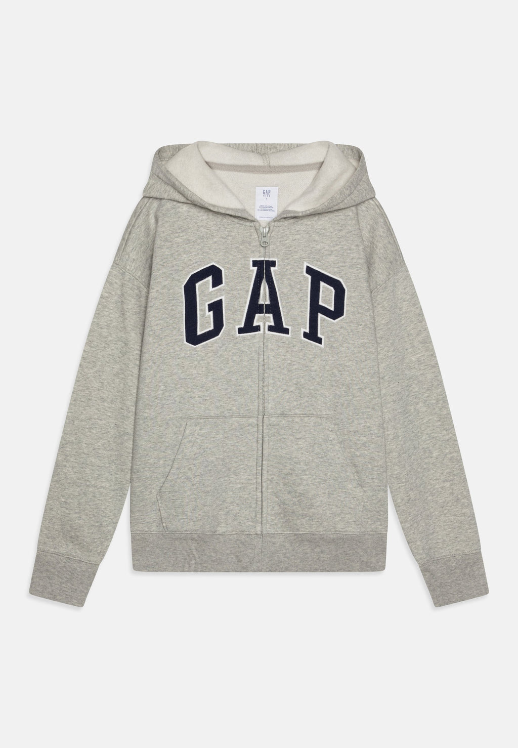 KIDS RELAXED GAP LOGO ZIP HOODIE - Sweat-shirt zippé - gris chiné clair