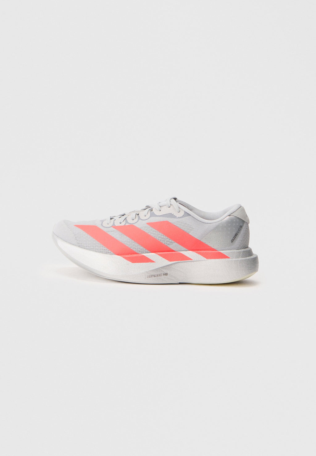 ADIZERO EVO SL W - Trainers - silver-coloured/lucid red/iron-coloured