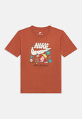 TEE BOXY REST UNISEX - Baskılı Tişört - kirli şeftali