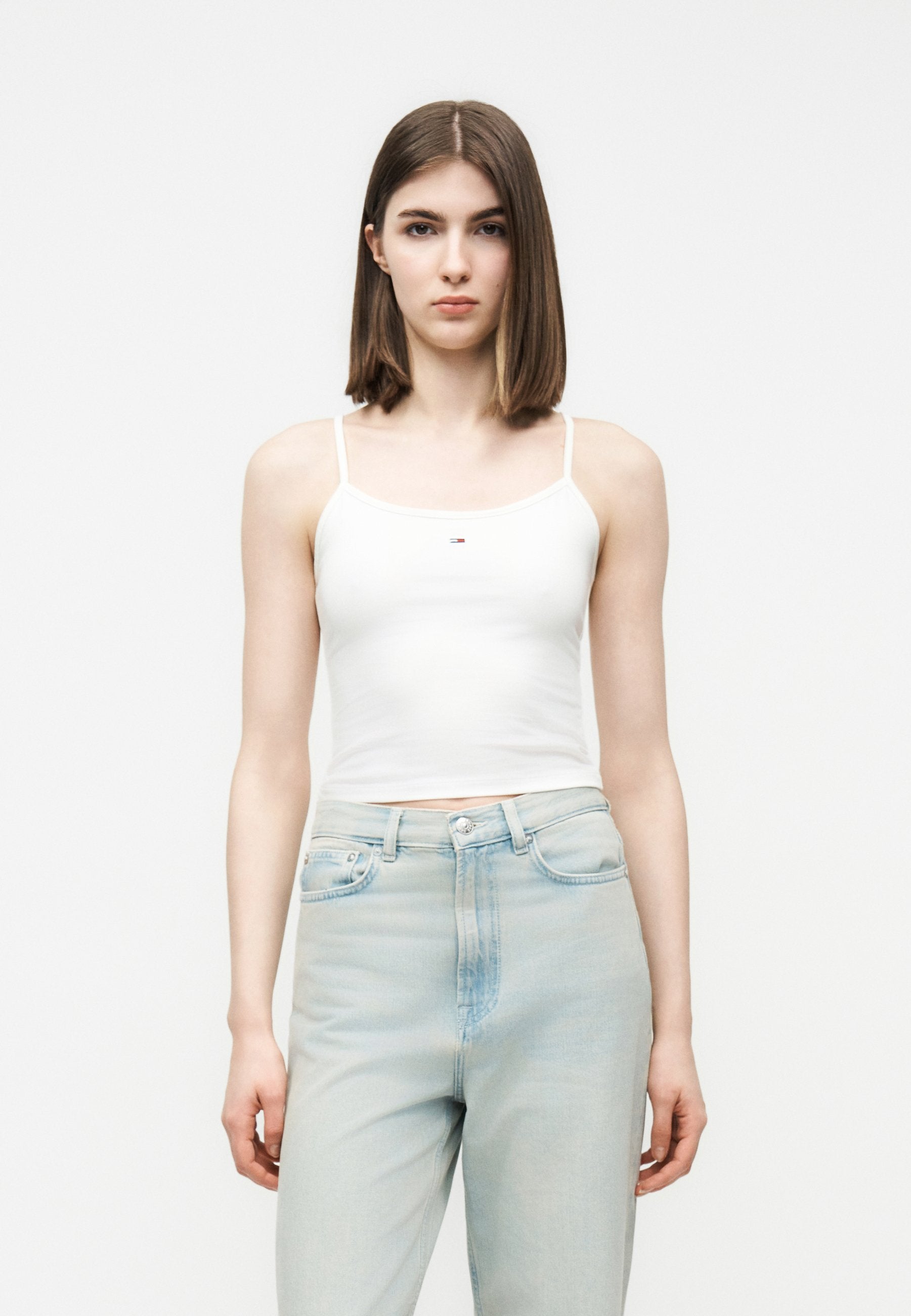 2-PACK SLIM SPAGHETTI STRAP TOPS - Top - ecru/dark night navy