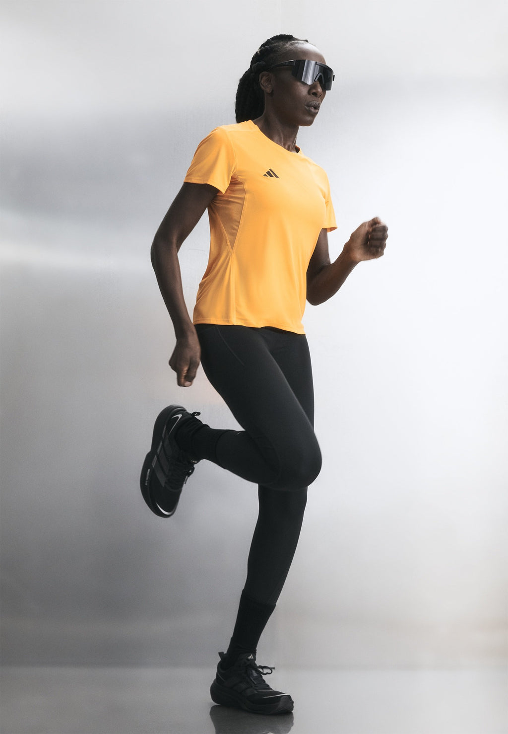 ADIZERO TEE - Sports T-shirt - pure tangerine