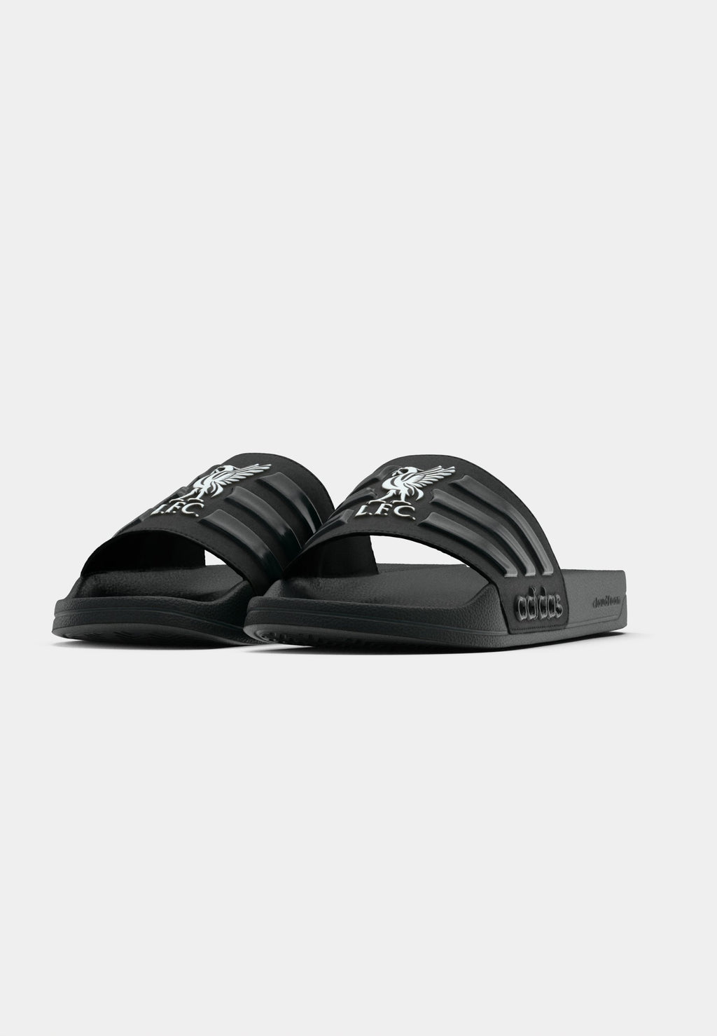 ADILETTE SHOWER LIVERPOOL UNISEXE - Claquettes de piscine - core black/footwear white