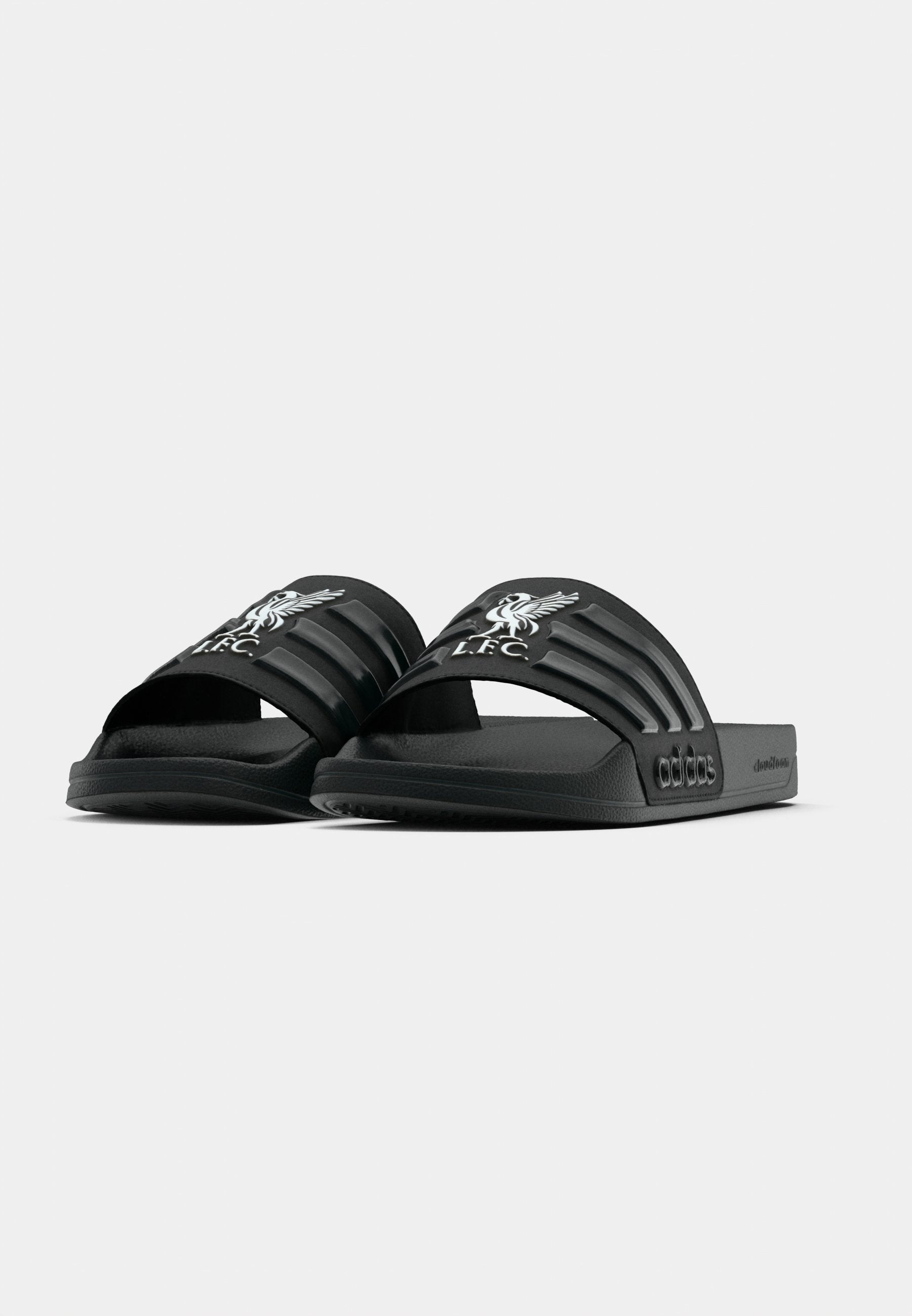 ADILETTE SHOWER LIVERPOOL UNISEXE - Claquettes de piscine - core black/footwear white