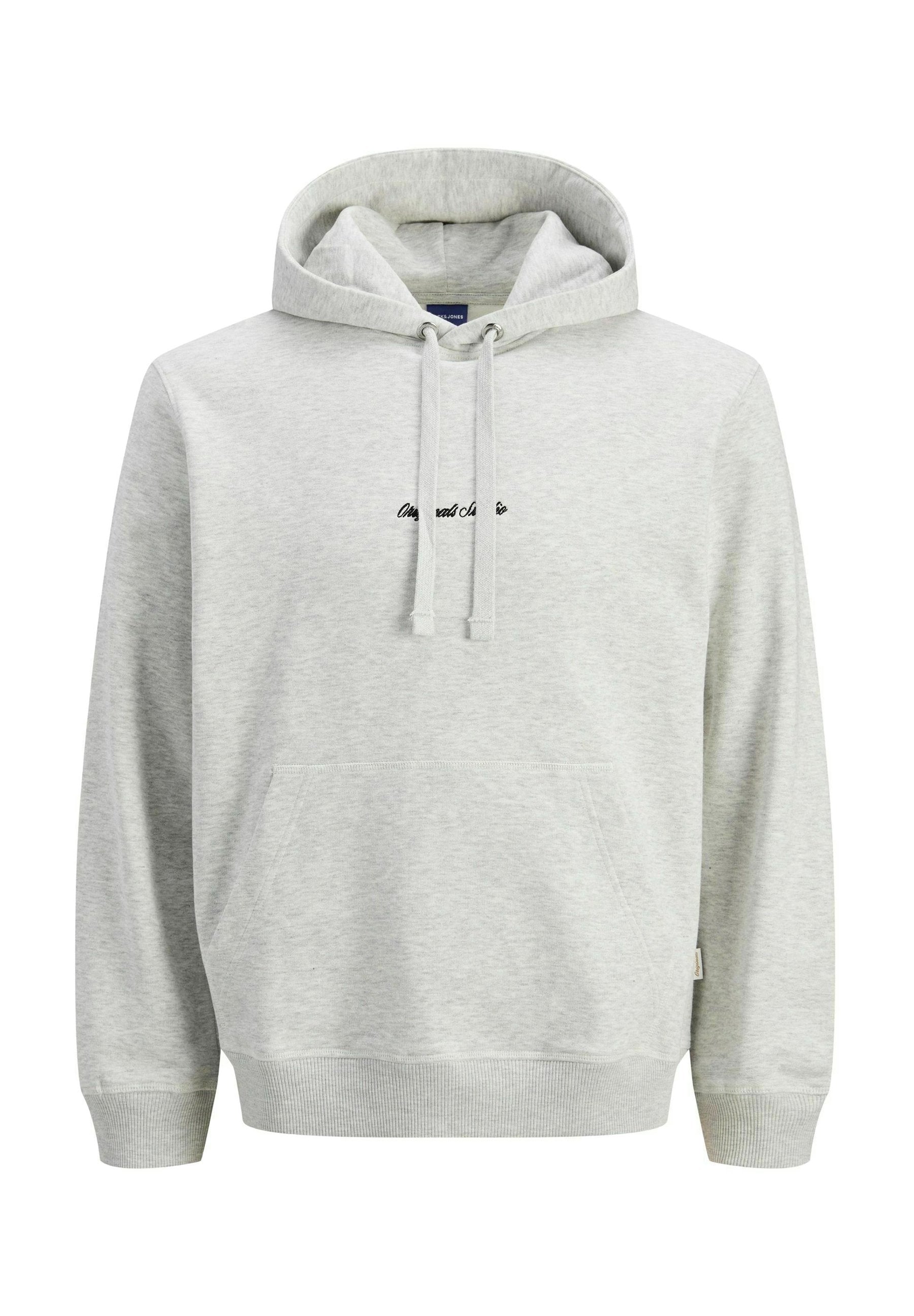 Plus Size - Hoodie - white melange