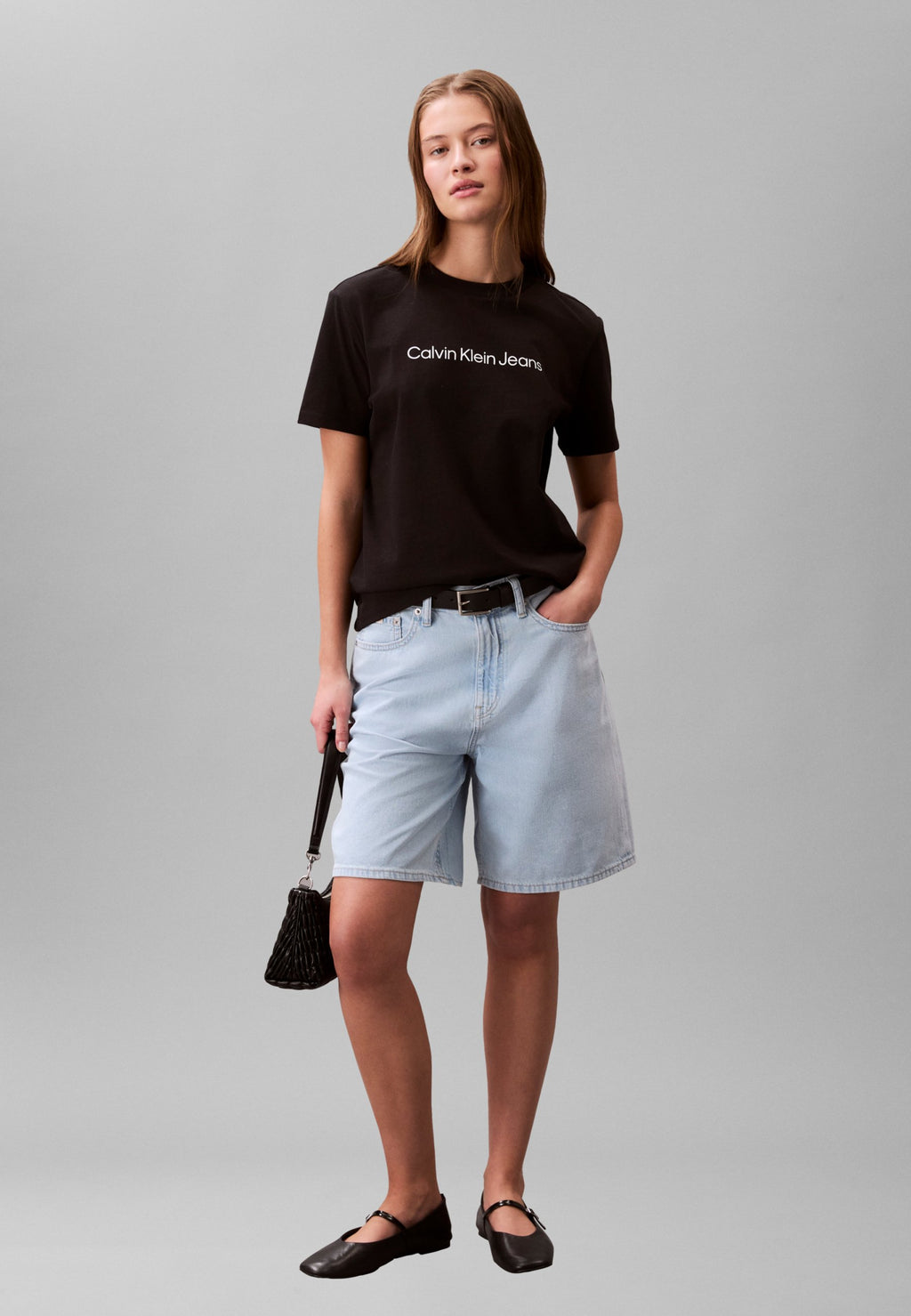 LOGO CLASSIC TEE - Print T-shirt - black