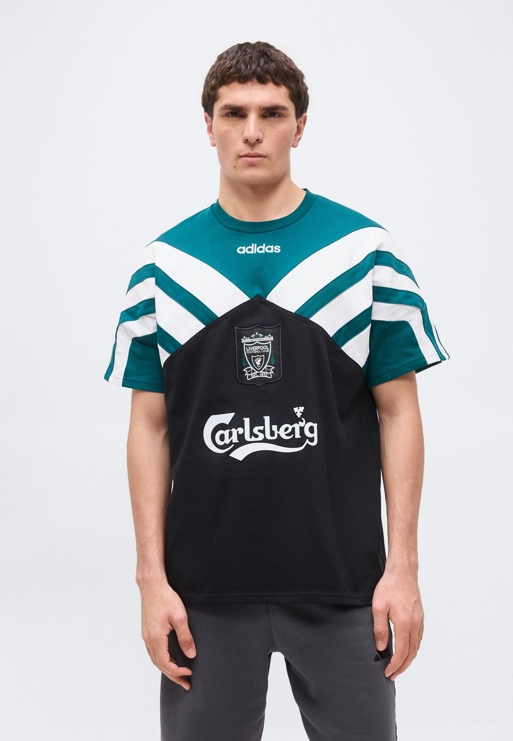 LIVERPOOL FC TEE 95 - Club wear - black/rich green