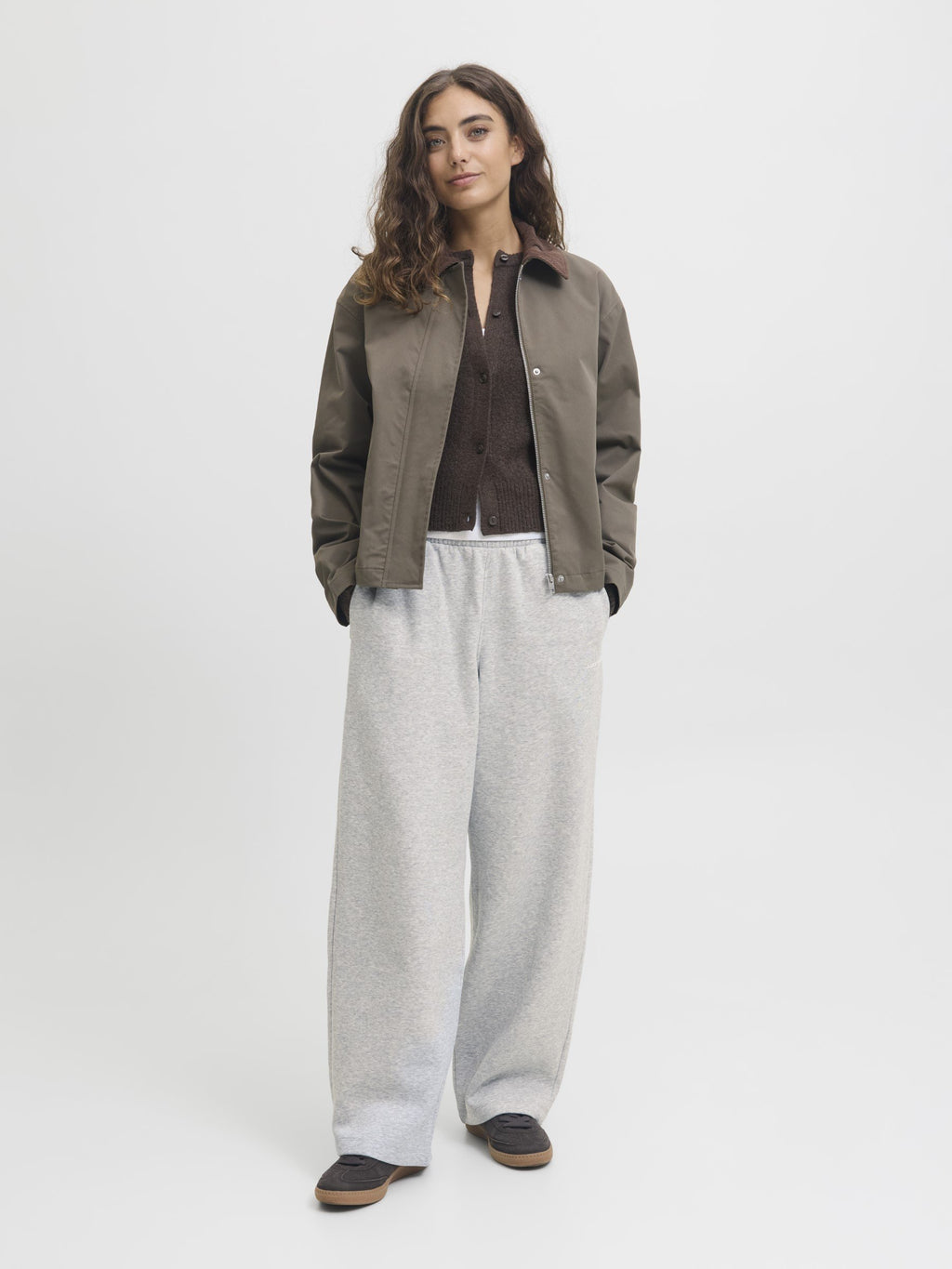 JXSTUDIO - Tracksuit bottoms - light grey/bright white