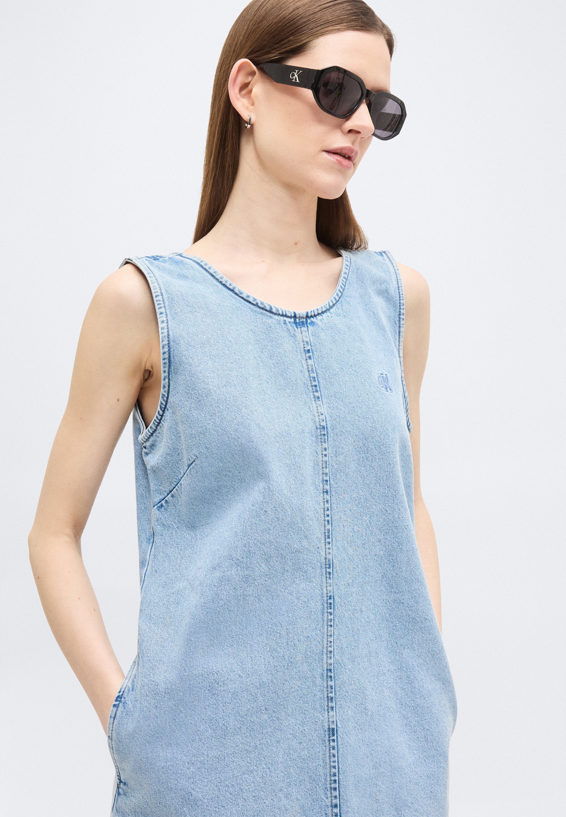SHIFT DRESS  - Denim dress - coastal light