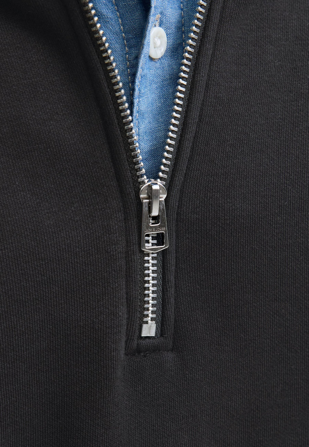 Half zip Plain Half zip - Sweatshirt - black