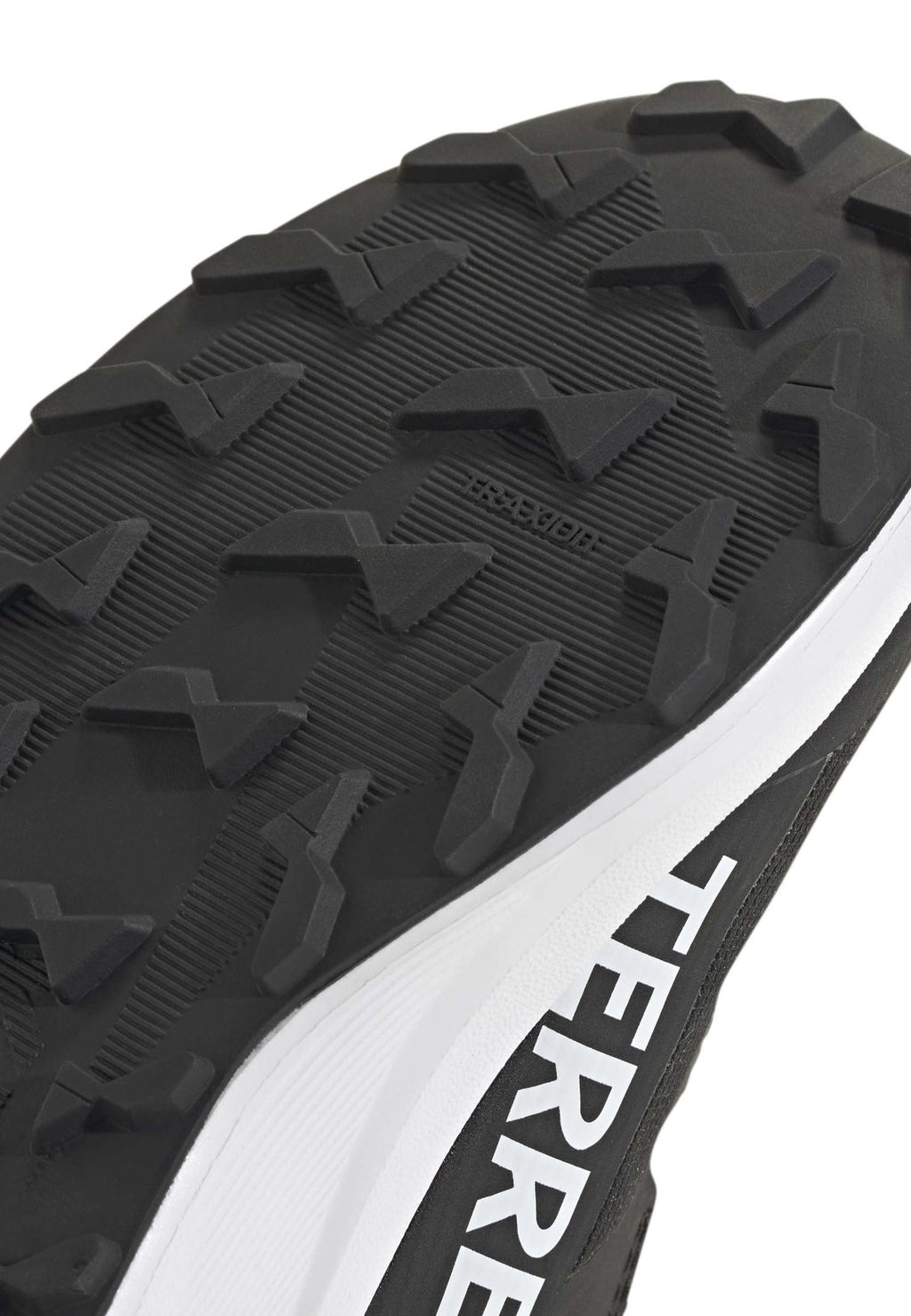 AGRAVIC UNISEX - Trail running shoes - core black/ftwr white/semi impact orange