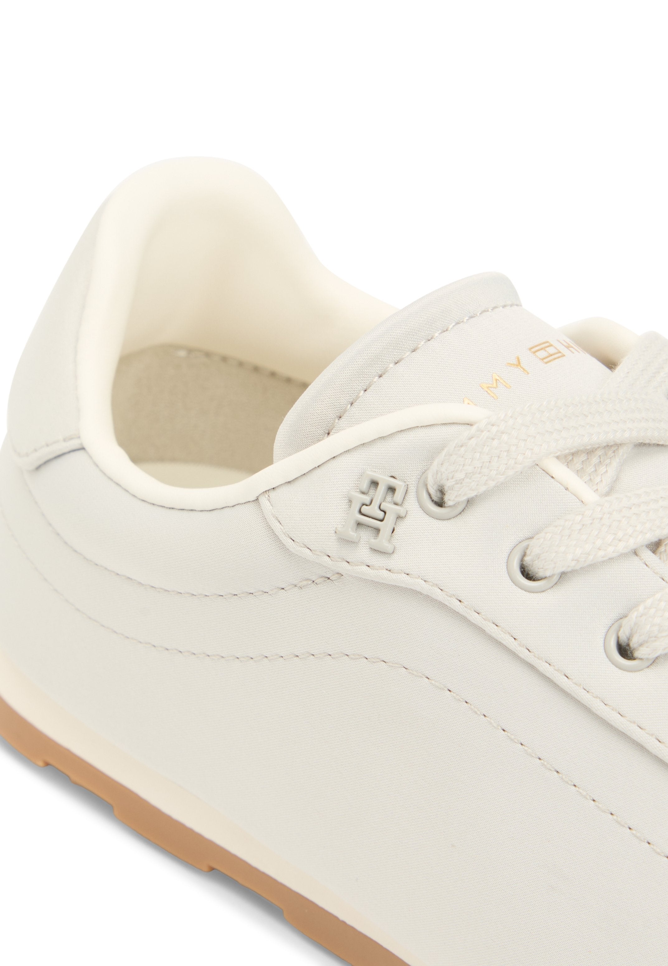 TH MONOGRAM SATIN TRAINERS - Trainers - grey whisper