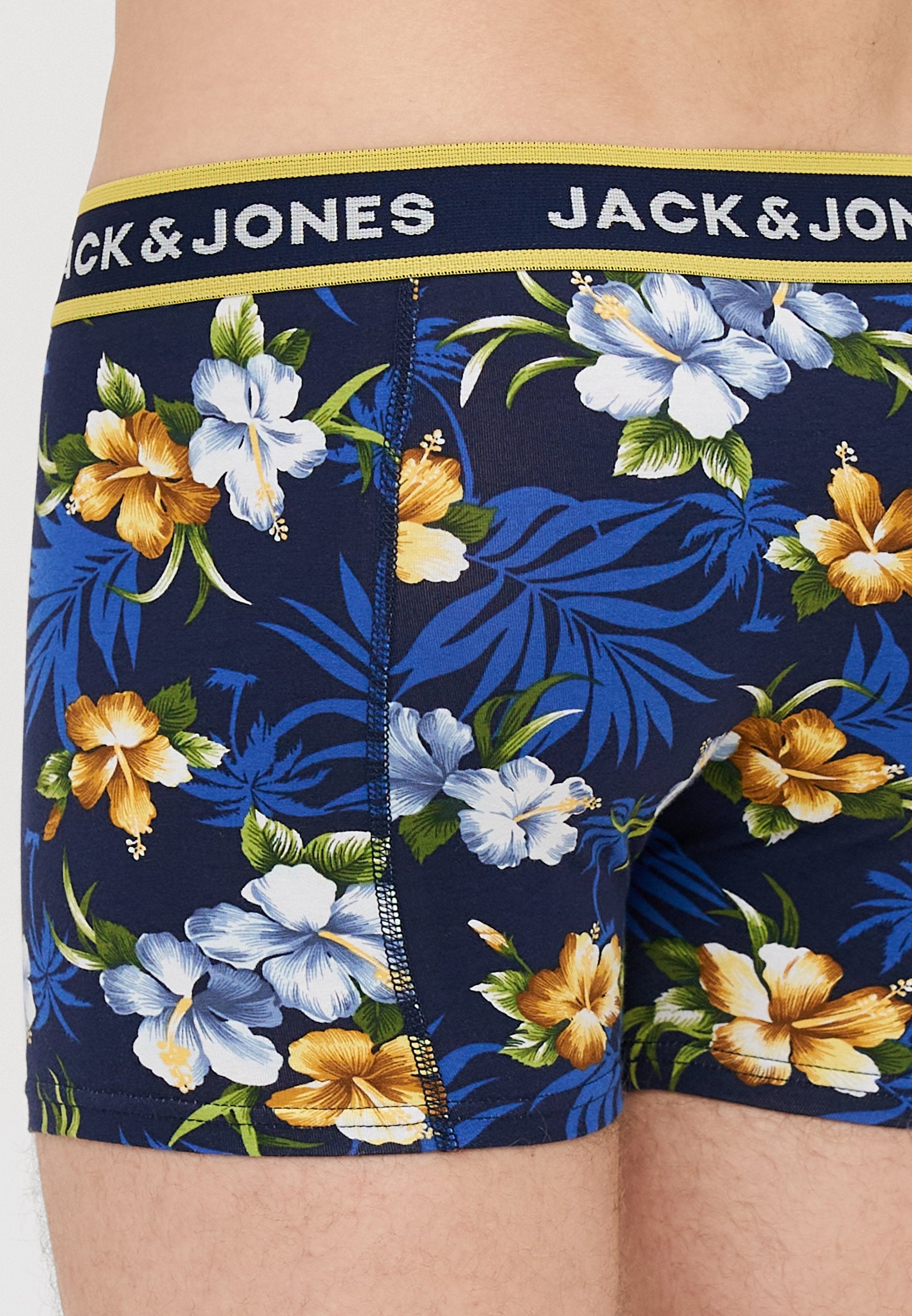 JACFLOWER TRUNKS 3 PACK - Trunks - black/bardaboes cherry/maritime blue