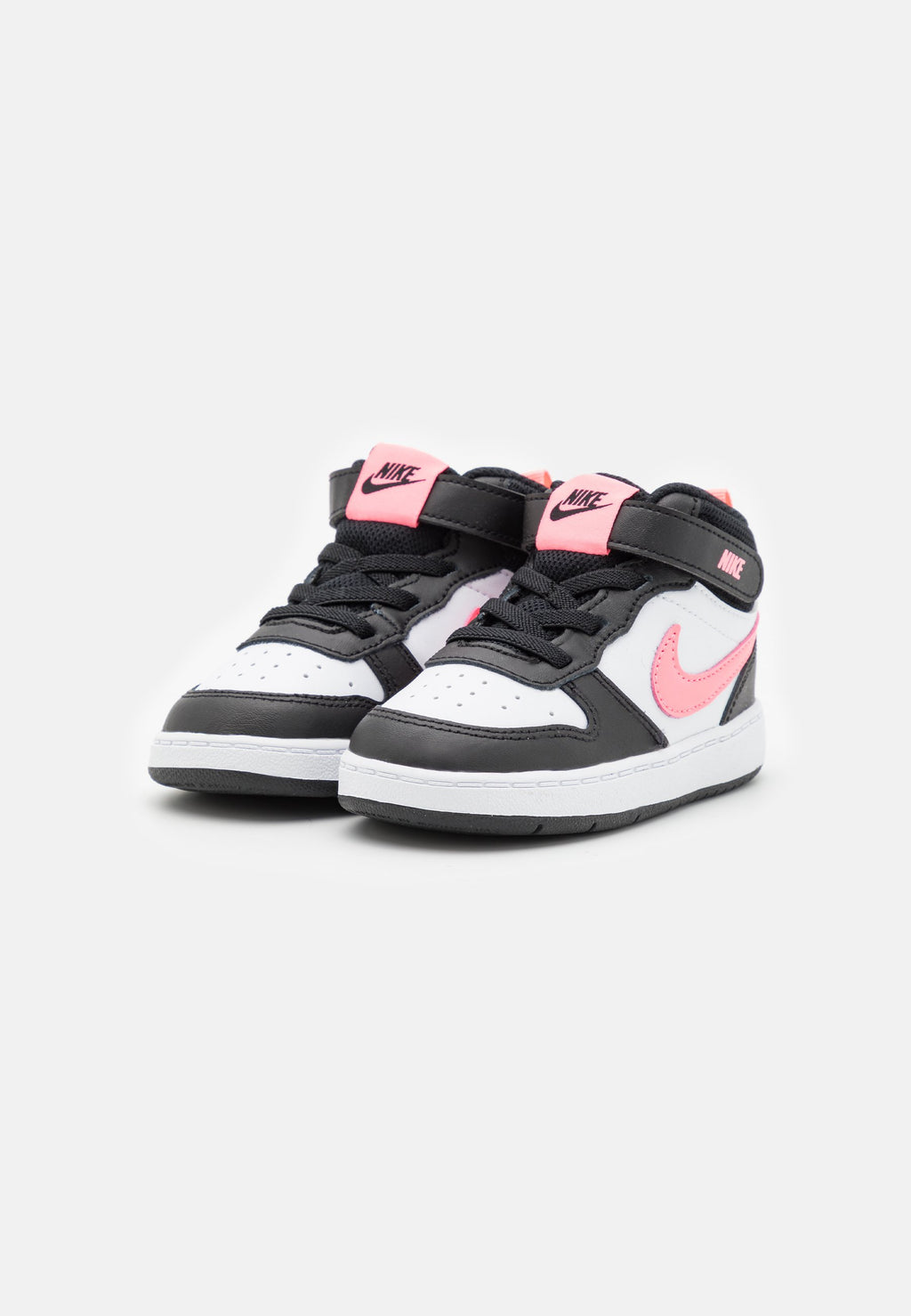 COURT BOROUGH UNISEX - Yüksek bilekli spor ayakkabı - siyah/sunset pulse/beyaz