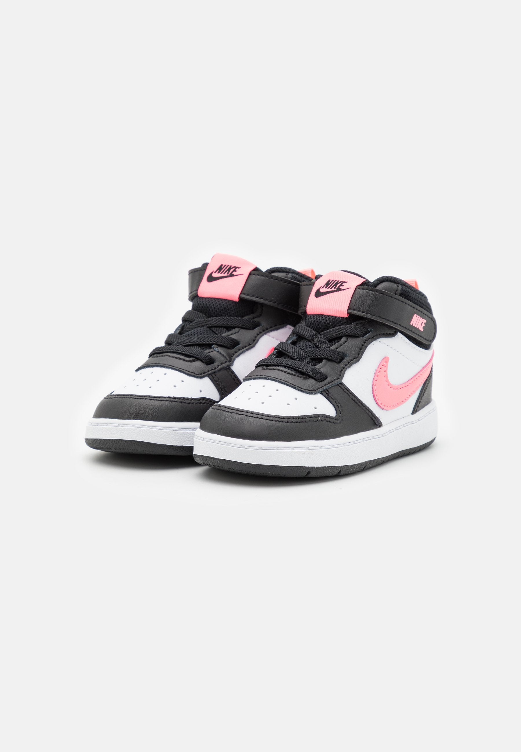 COURT BOROUGH UNISEX - Yüksek bilekli spor ayakkabı - siyah/sunset pulse/beyaz