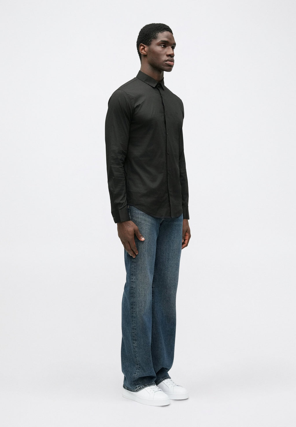 SHIRT SLIM FIT - Shirt - black