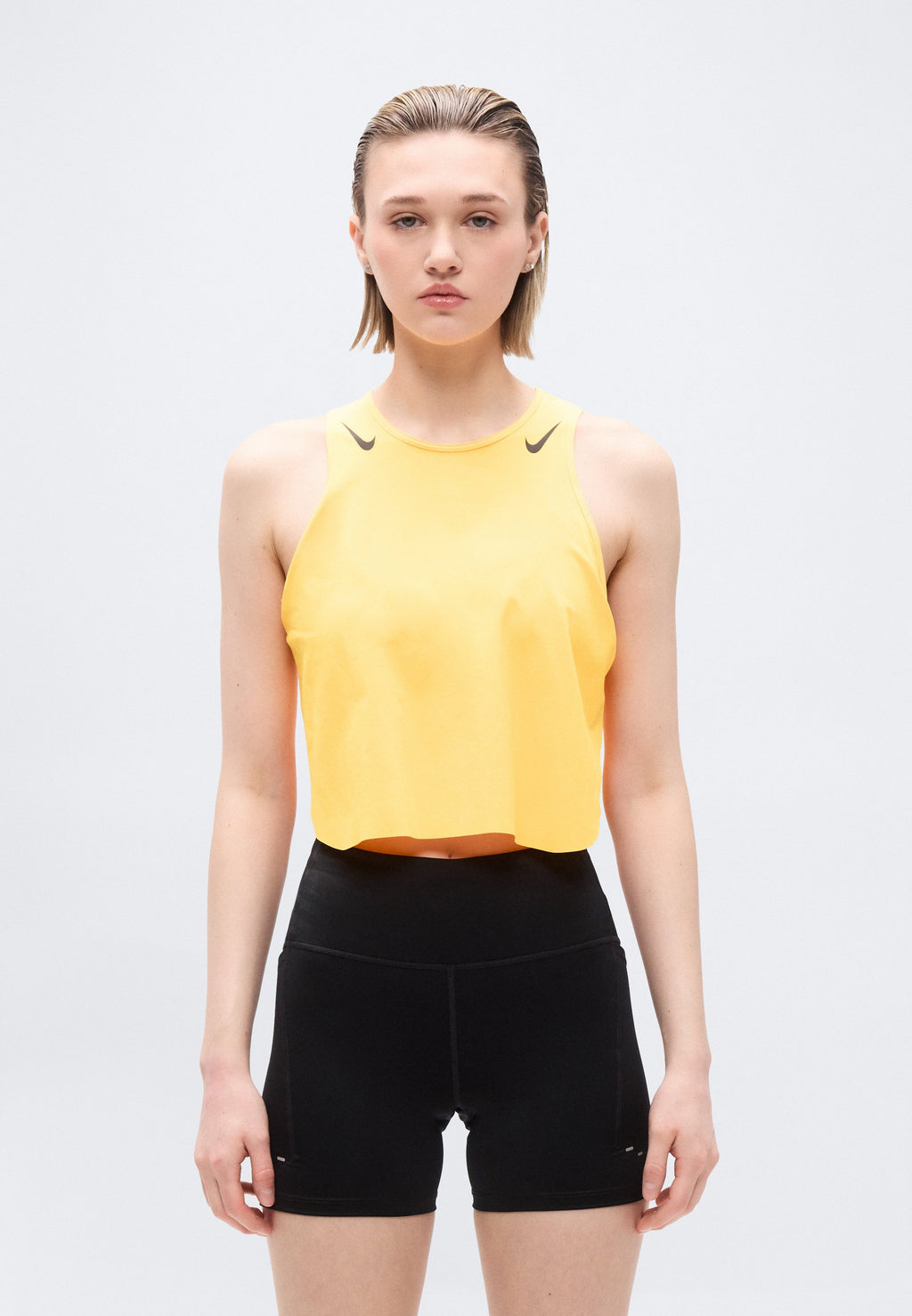 CROP TANK - Top - laser orange/ black