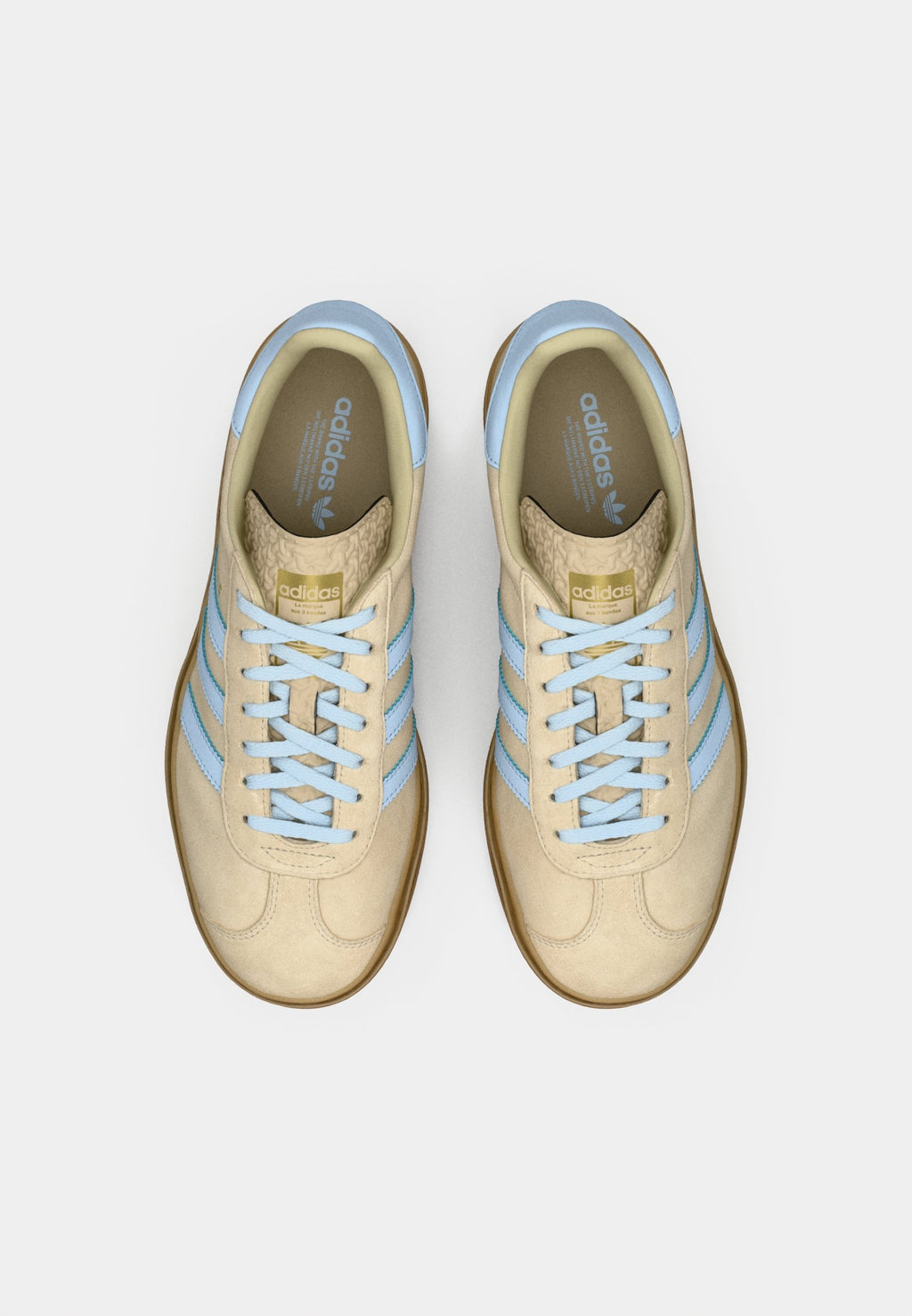 GAZELLE BOLD - Trainers - stone khaki/crystal sky/gold-coloured metallic