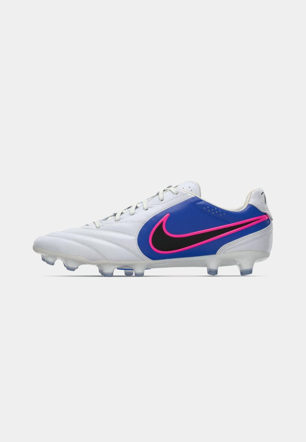TIEMPO LIGERA PRO FG UNISEX - Firm-ground football boots - white/black/racer blue/pink blast