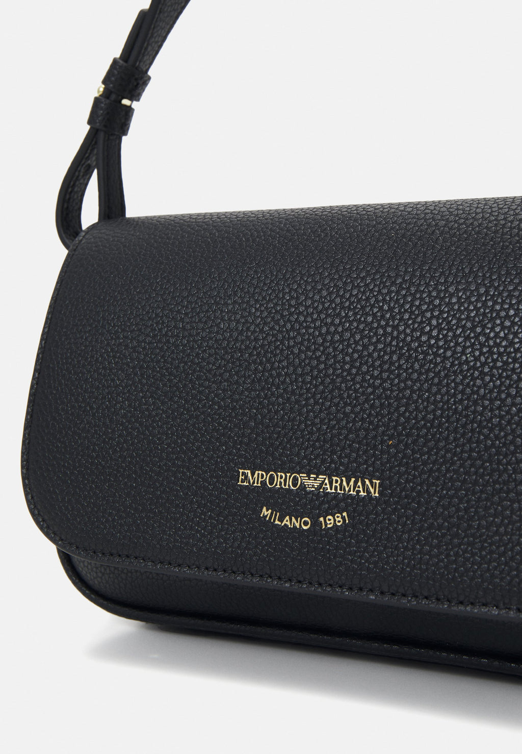 FLAP CROSS - Cross body bag - nero/silver-coloured