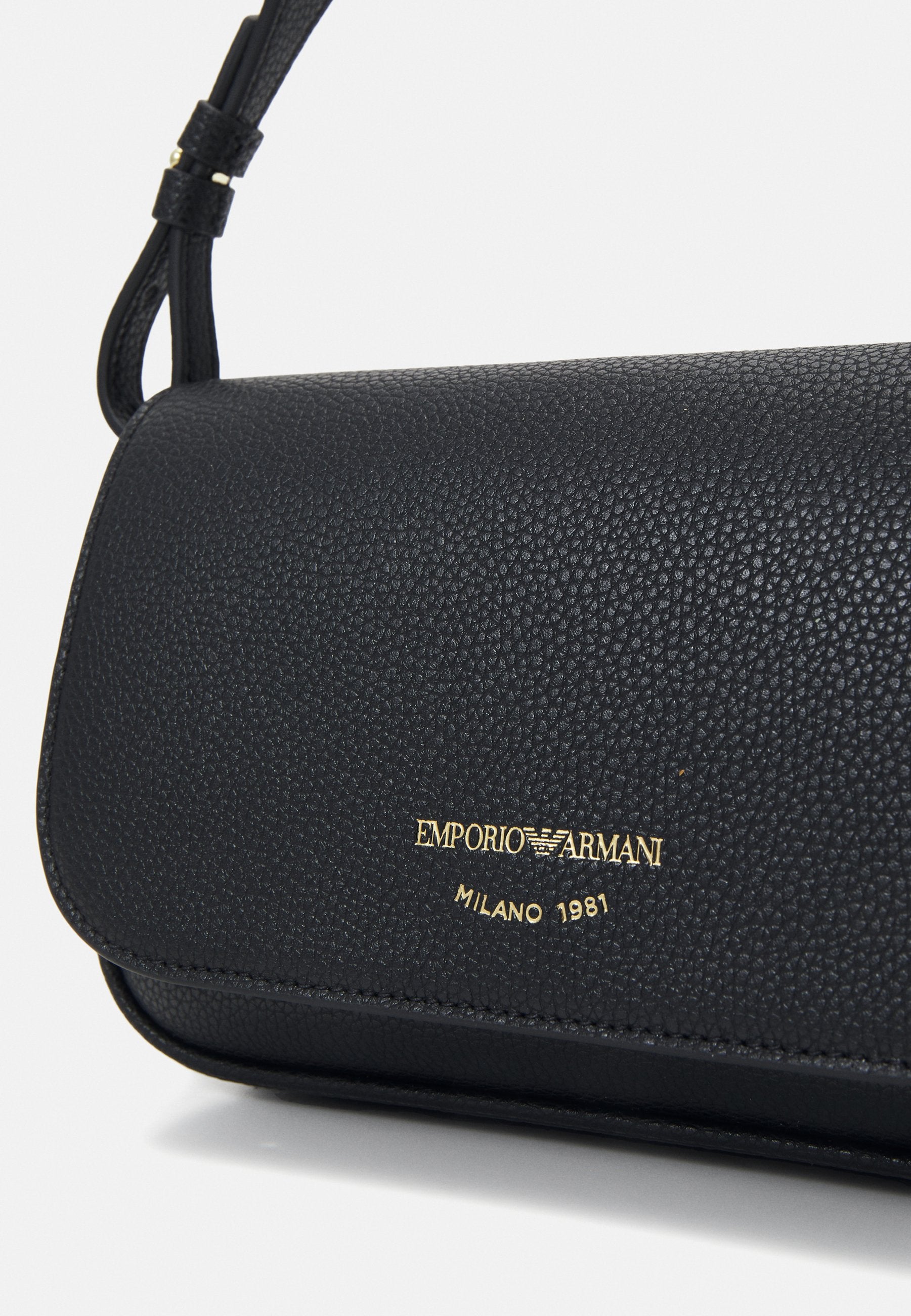 FLAP CROSS - Cross body bag - nero/silver-coloured