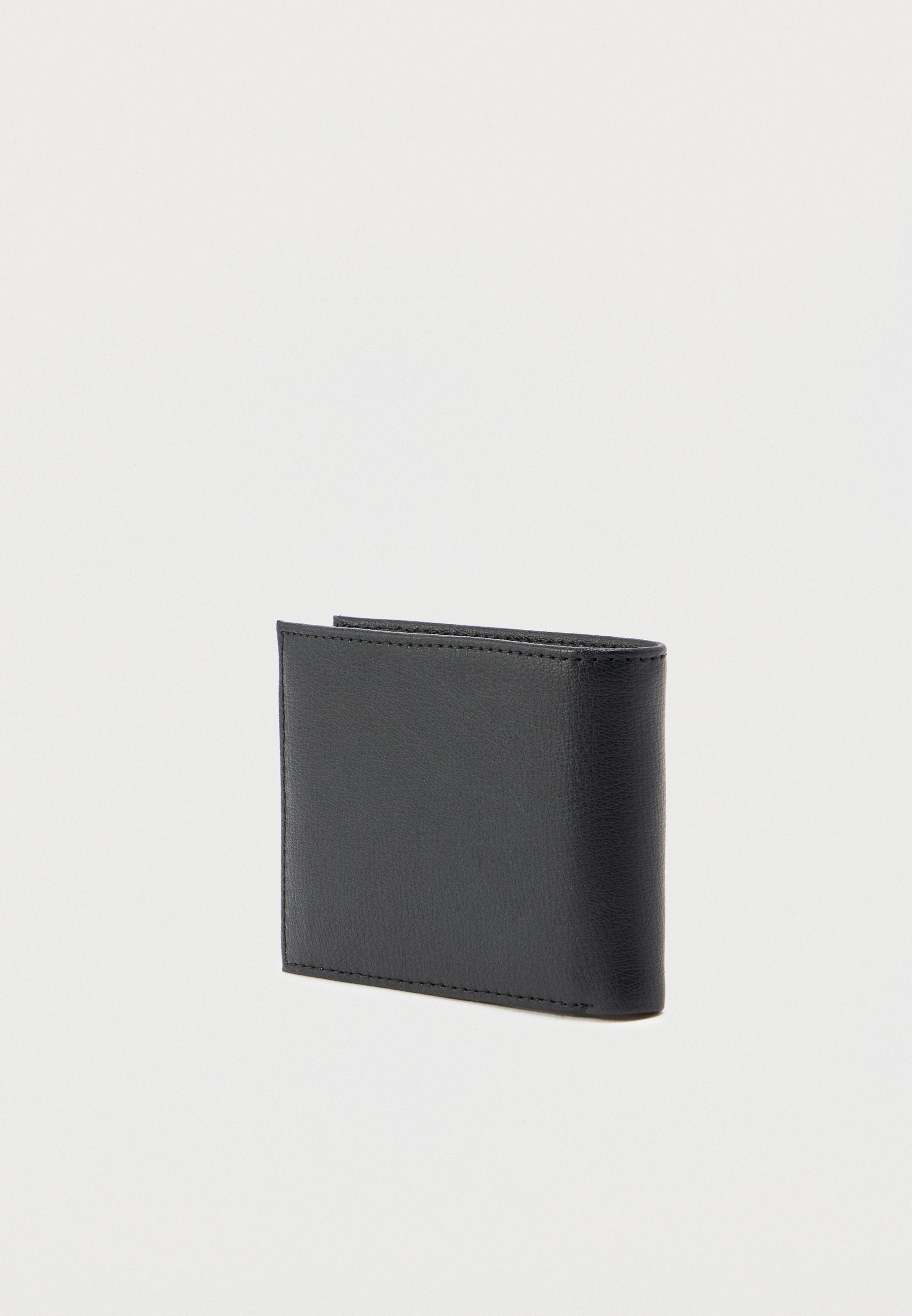 LOGO BIFOLD LEATHER CREDIT CARD WALLET - Wallet - black