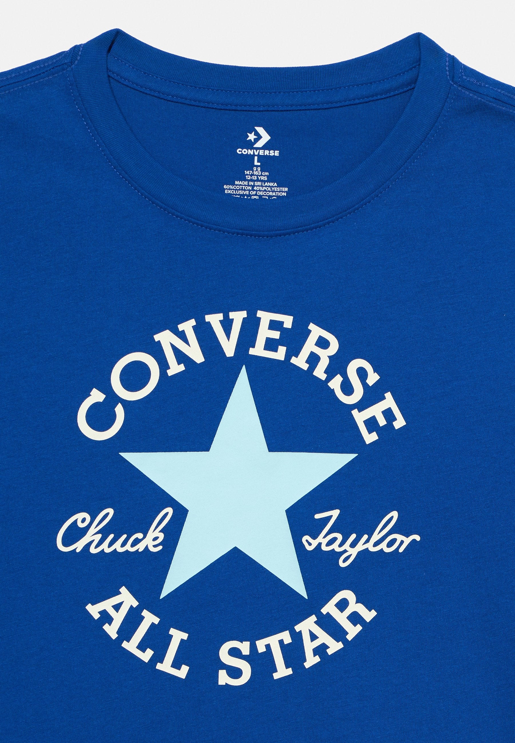 DISSECTED CHUCK PATCH TEE  - Print T-shirt - blue/egret