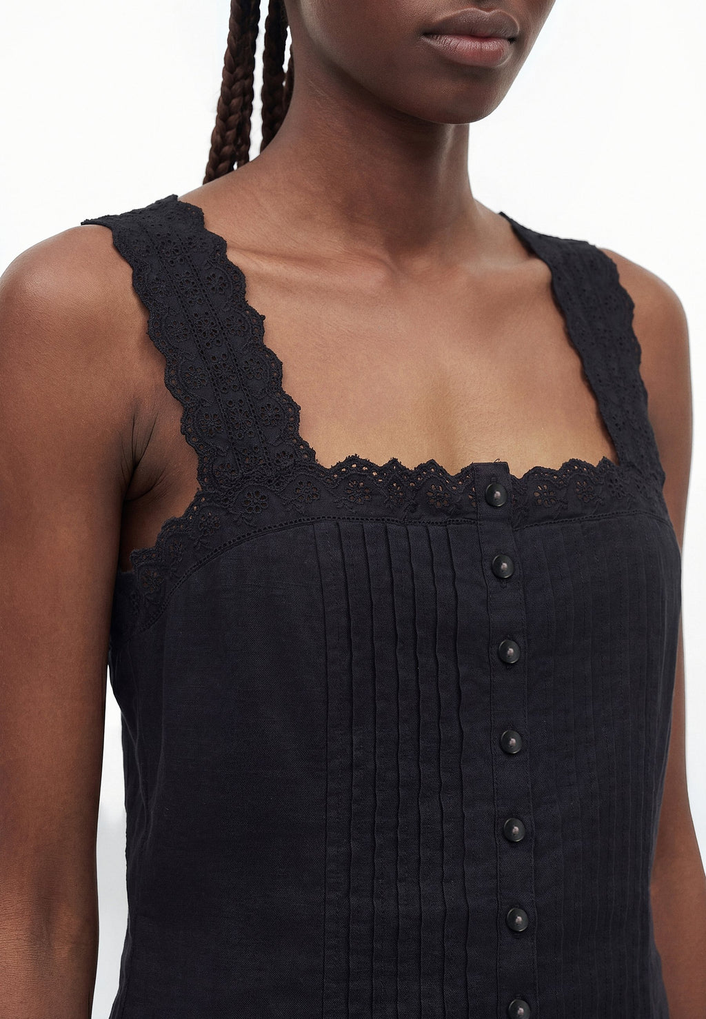 PINTUCK DROPWAIST DRESS - Day dress - true black