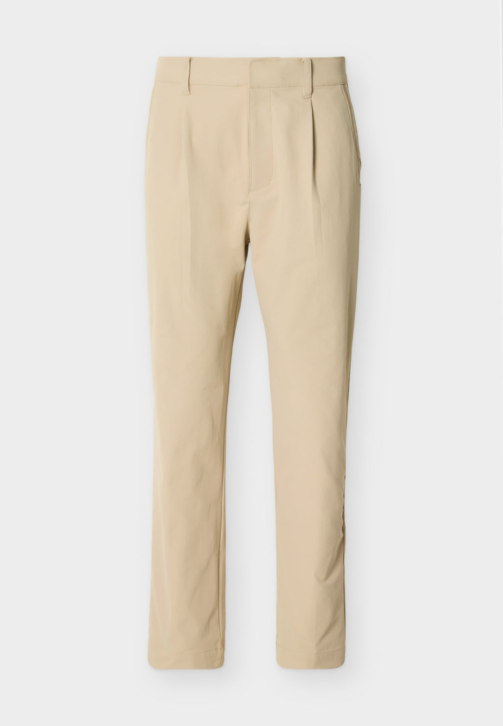 PAR SLIM - Trousers - limestone/black