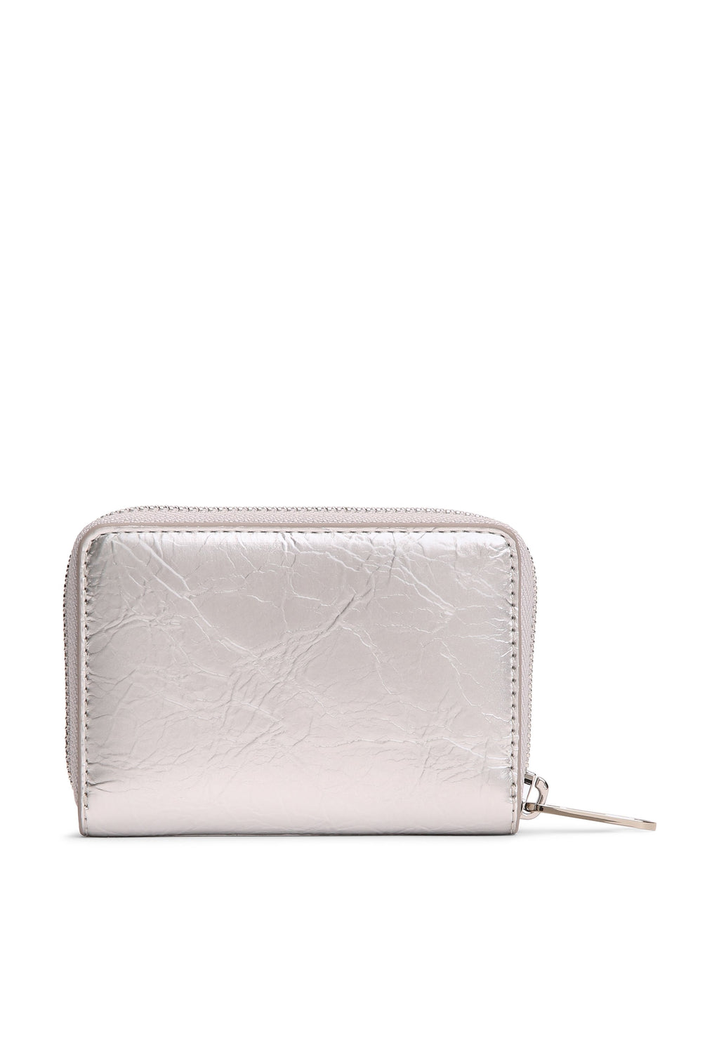 ESSENTIAL TEXTURED LOGO METALLIC WALLET - Wallet - silver-coloured