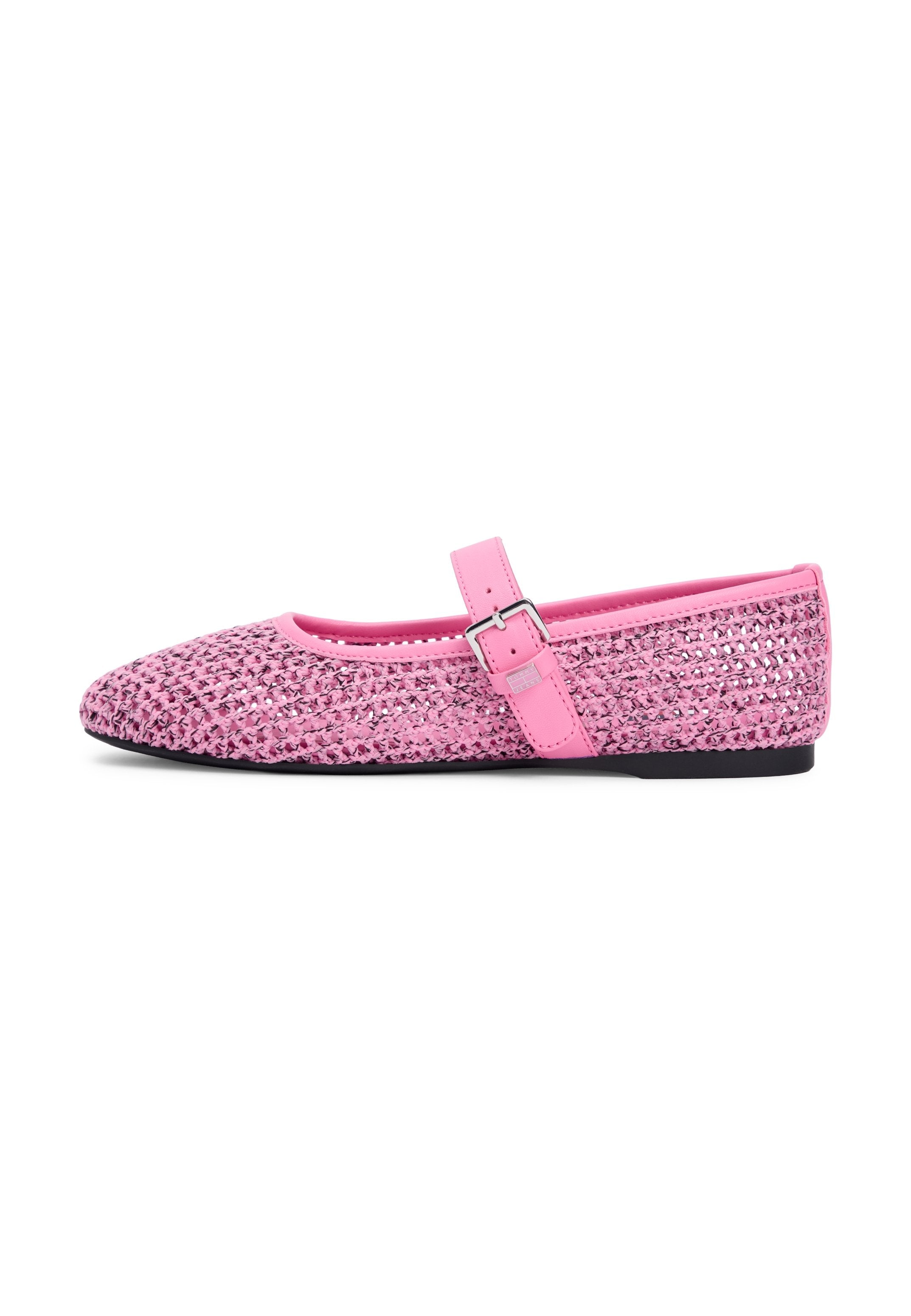 BALLERINES À BRIDES EN TRICOT - Ballerines - blush synthétique