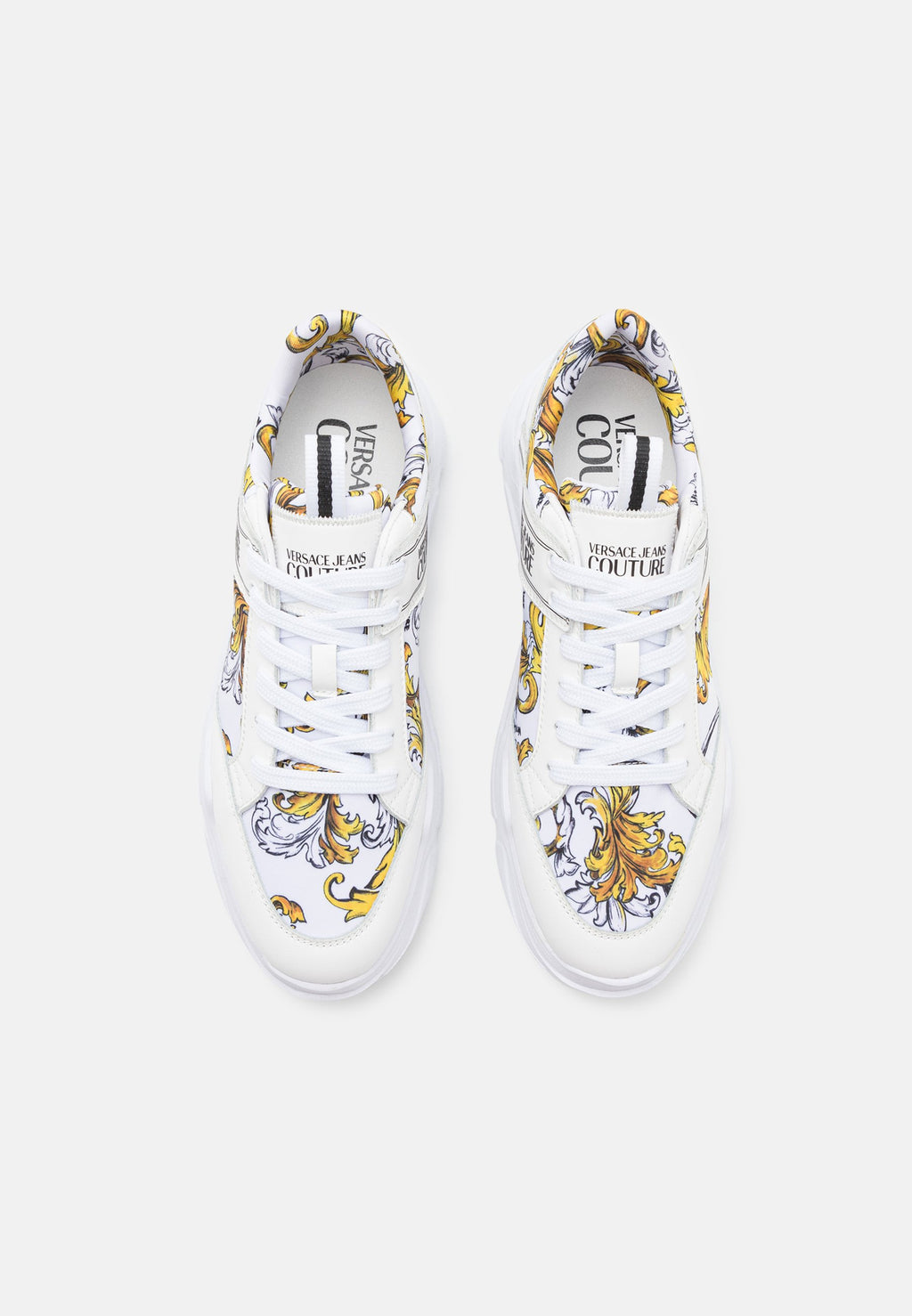 Trainers - white/gold