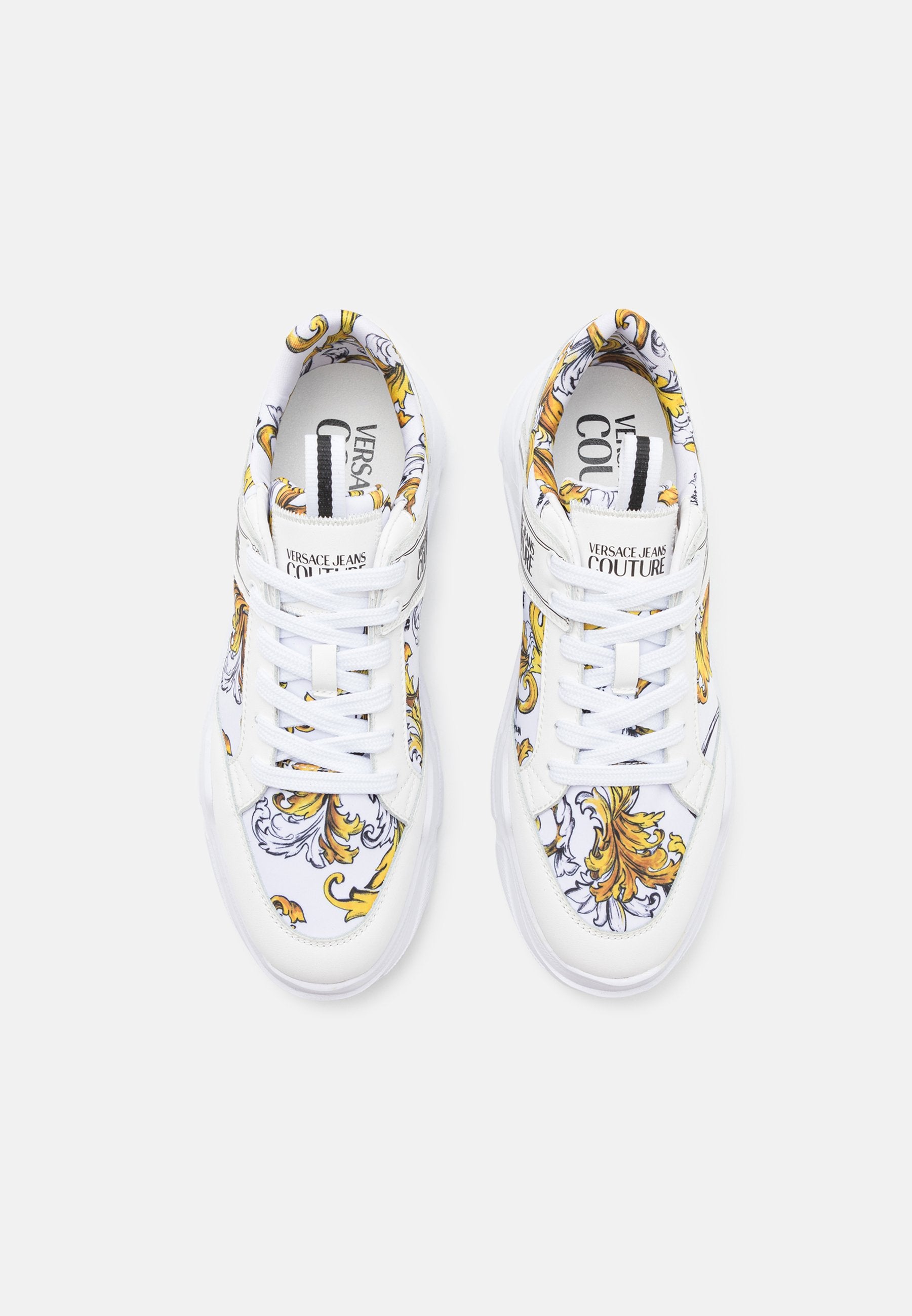 Trainers - white/gold